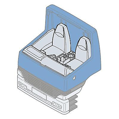 30246412_sparepart/Intérieur de la cabine du camion