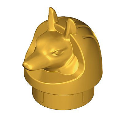 30292420_sparepart/CANOPIC JAR TOP PART DOG GOLD