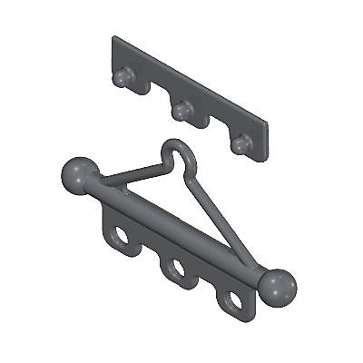 30513832_sparepart/BANNER HOLDER WITH 3 PEGS GREY