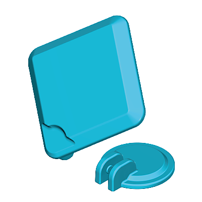 30518692_sparepart/Cheminée d'évacuation bleue