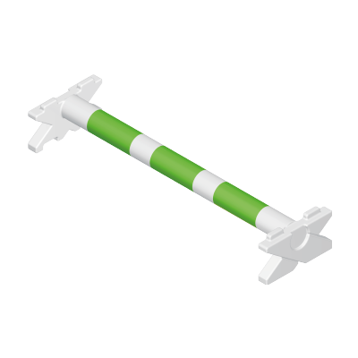 30633972_sparepart/Obstacle d'équitation (blanc vert)