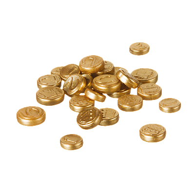 30719872_sparepart/COINS, ASSORTED SIZES GOLD