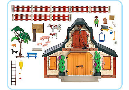 3072-A Bauernhof klein detail image 2