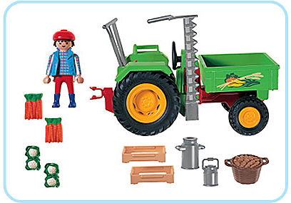3074-A Traktor mit Ladefläche detail image 2
