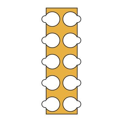 30809313_sparepart/Klebepunkte D15 (1Blatt=1St.)
