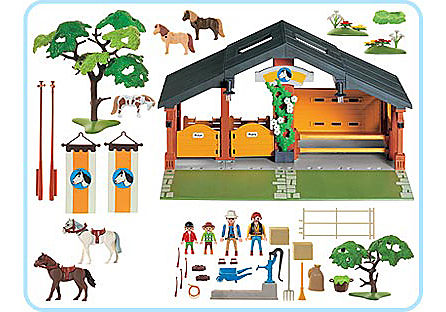 Mode d'emploi - Playmobil set 3120 Farm Centre équestre  Jeux playmobil, Centre  equestre playmobil, Centre equestre