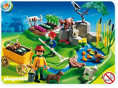 Playmobil Super Set Landleben Gemüsegarten Bauernhof Grundplatte F 