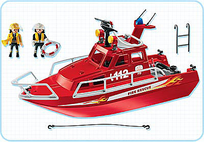 3128-B Pompiers / sauveteurs bateau detail image 2