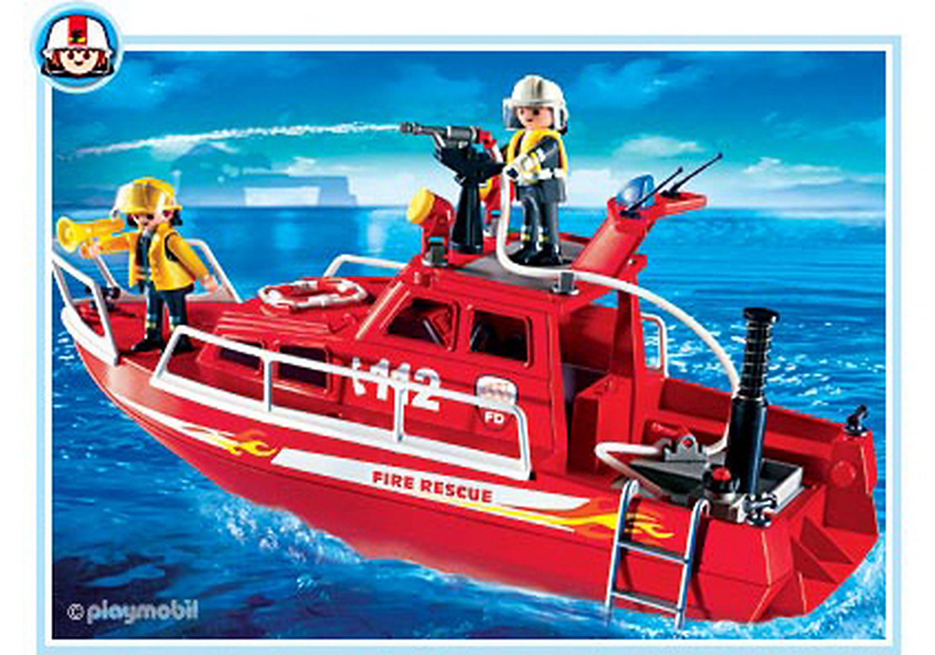 3128-B Pompiers / sauveteurs bateau zoom image1