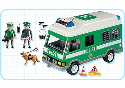 Playmobil 3160 Mannschaftswagen Polizei grün Halter Achse Rad   Ersatzteil 