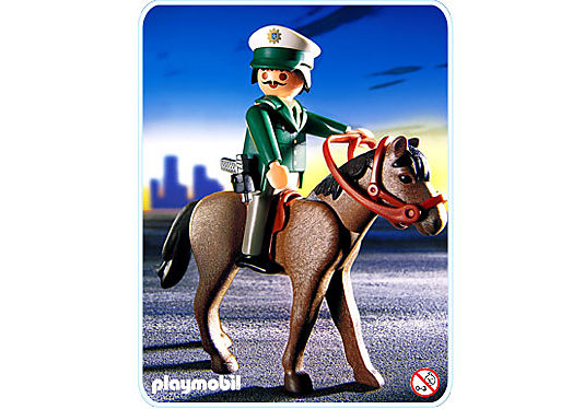 3163-A Polizist/Pferd detail image 1