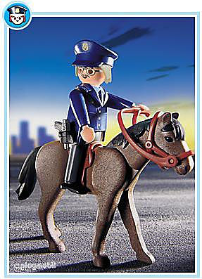 3167-A Policier à cheval detail image 1