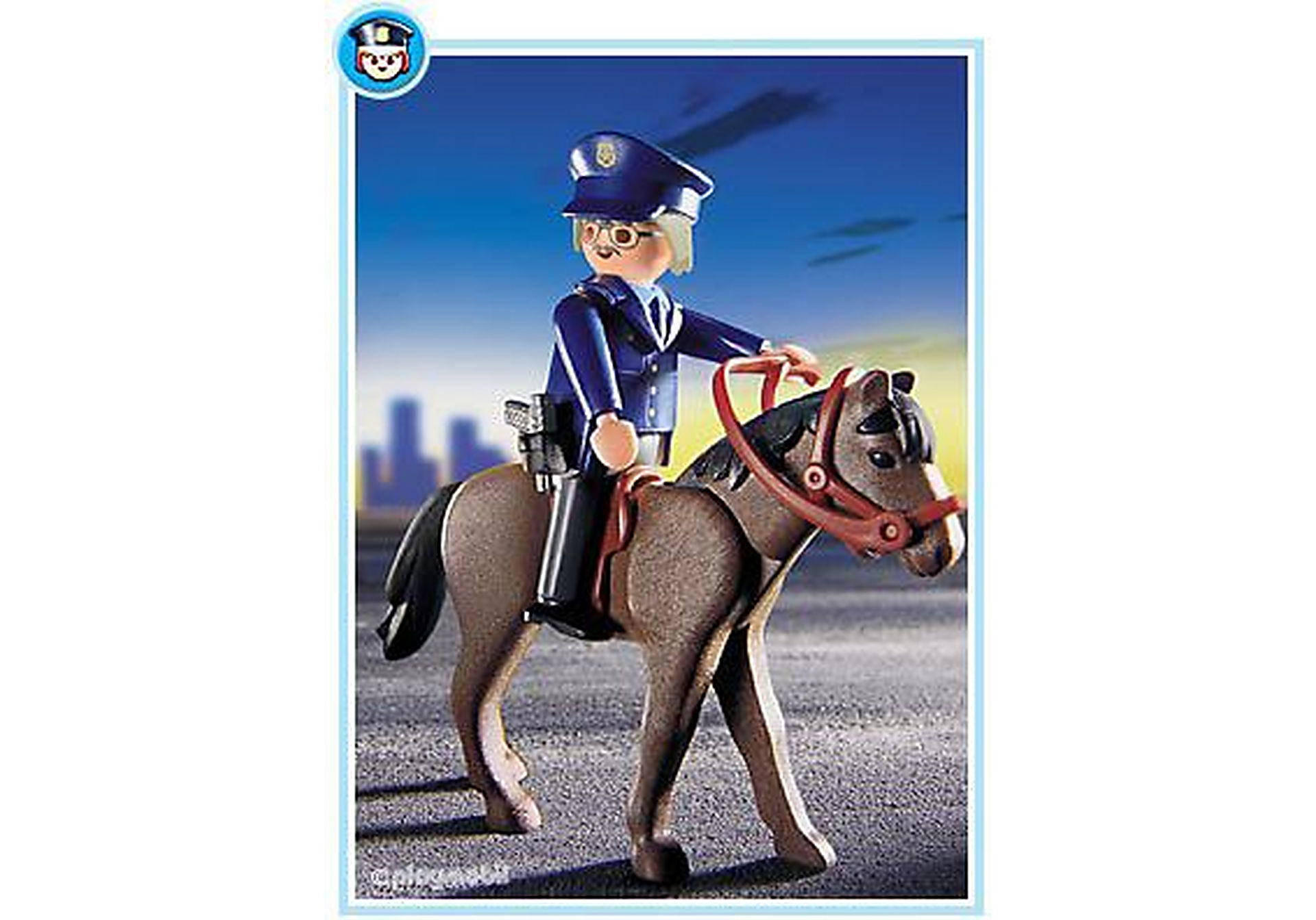 3167-A Policier à cheval zoom image1