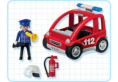 3177-A Capitaine pompier/véhicule detail image 2