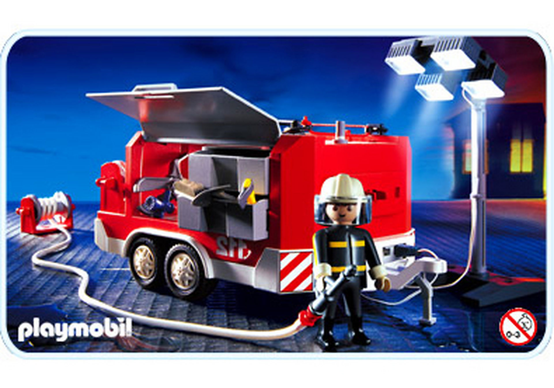 3178-A Feuerwehranhänger mit Lichtgiraffe zoom image1