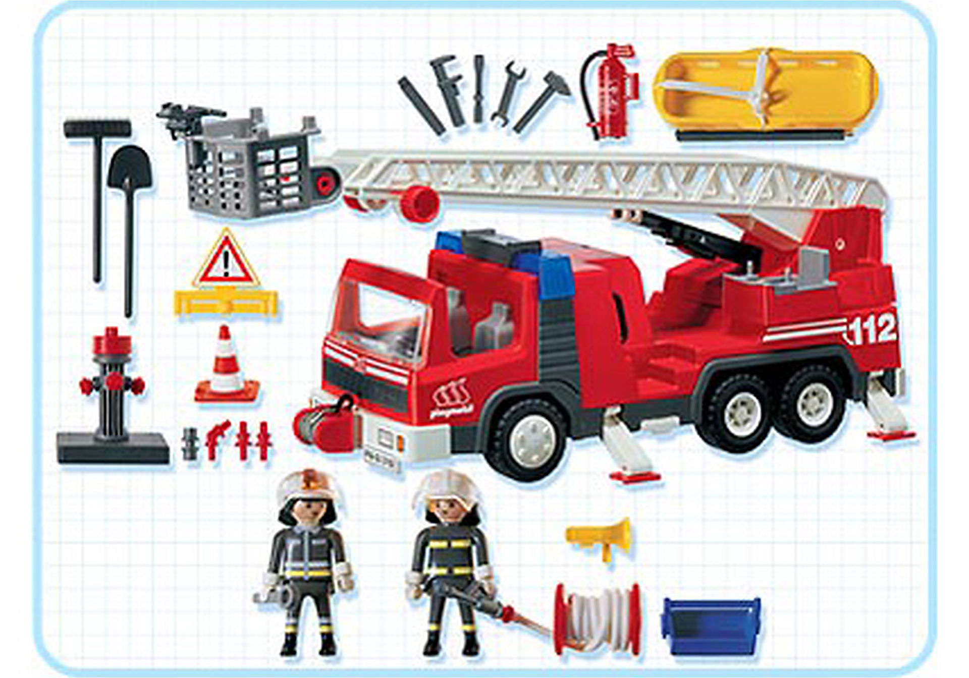 3182-A Pompiers/camion grande échelle zoom image2