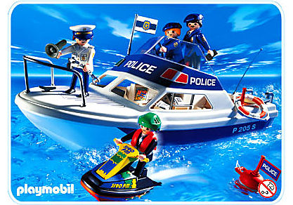 3190-A Polizeiboot mit Jet Ski detail image 1