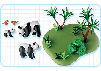 Playmobil PFLANZENPLATTE Pflanzen BAUM Panda Familie Zoo 3241 Bodenplatte Rasen 