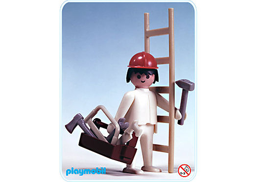 3311-A Ouvrier avec charpentier detail image 1