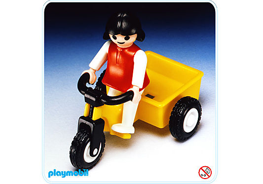 3359-A Enfant et tricycle detail image 1