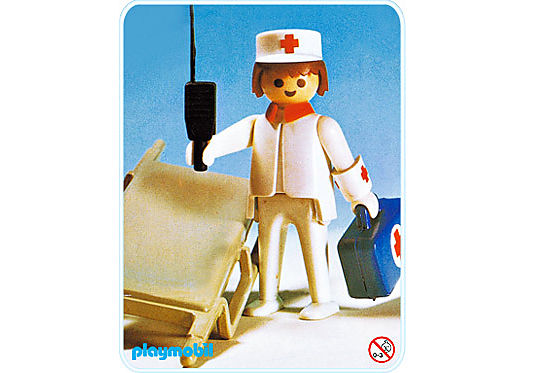 3361-A Sanitäter mit Trage detail image 1