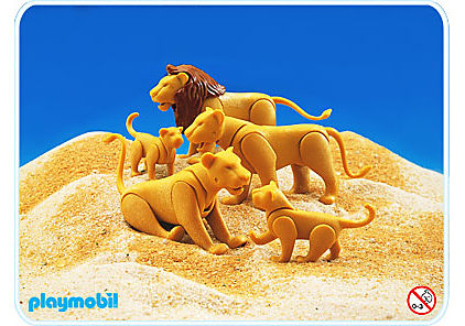 3515-A Famille lions detail image 1