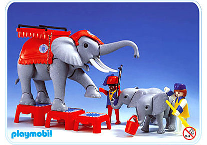 3519-A Dressage des éléphants detail image 1