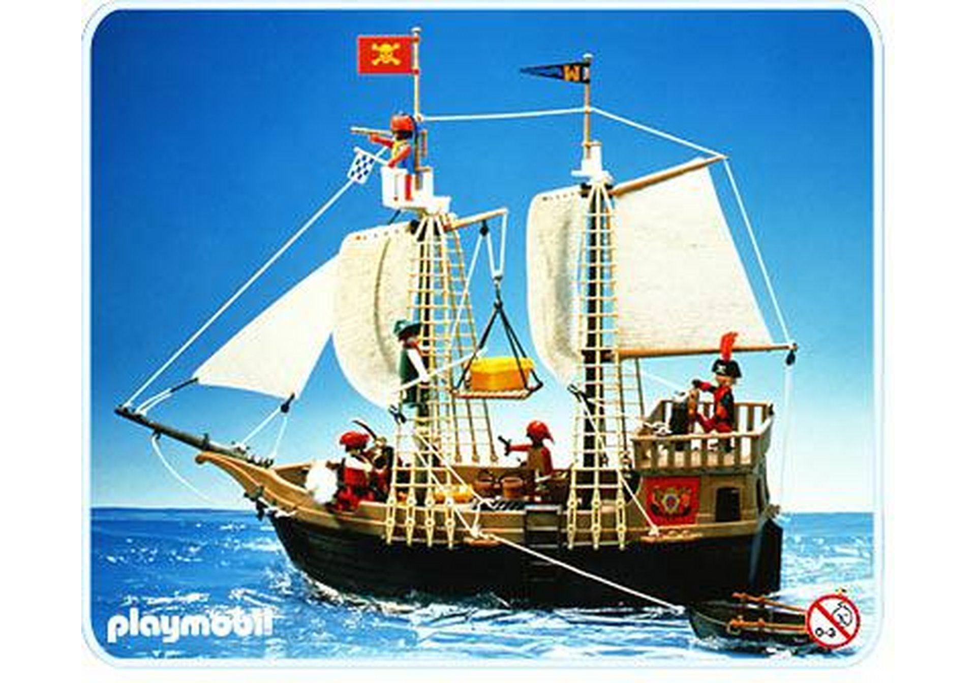 Playmobil Segel Original zum Piratenschiff  3550 3050 3750 Boot Schiff Klicky 