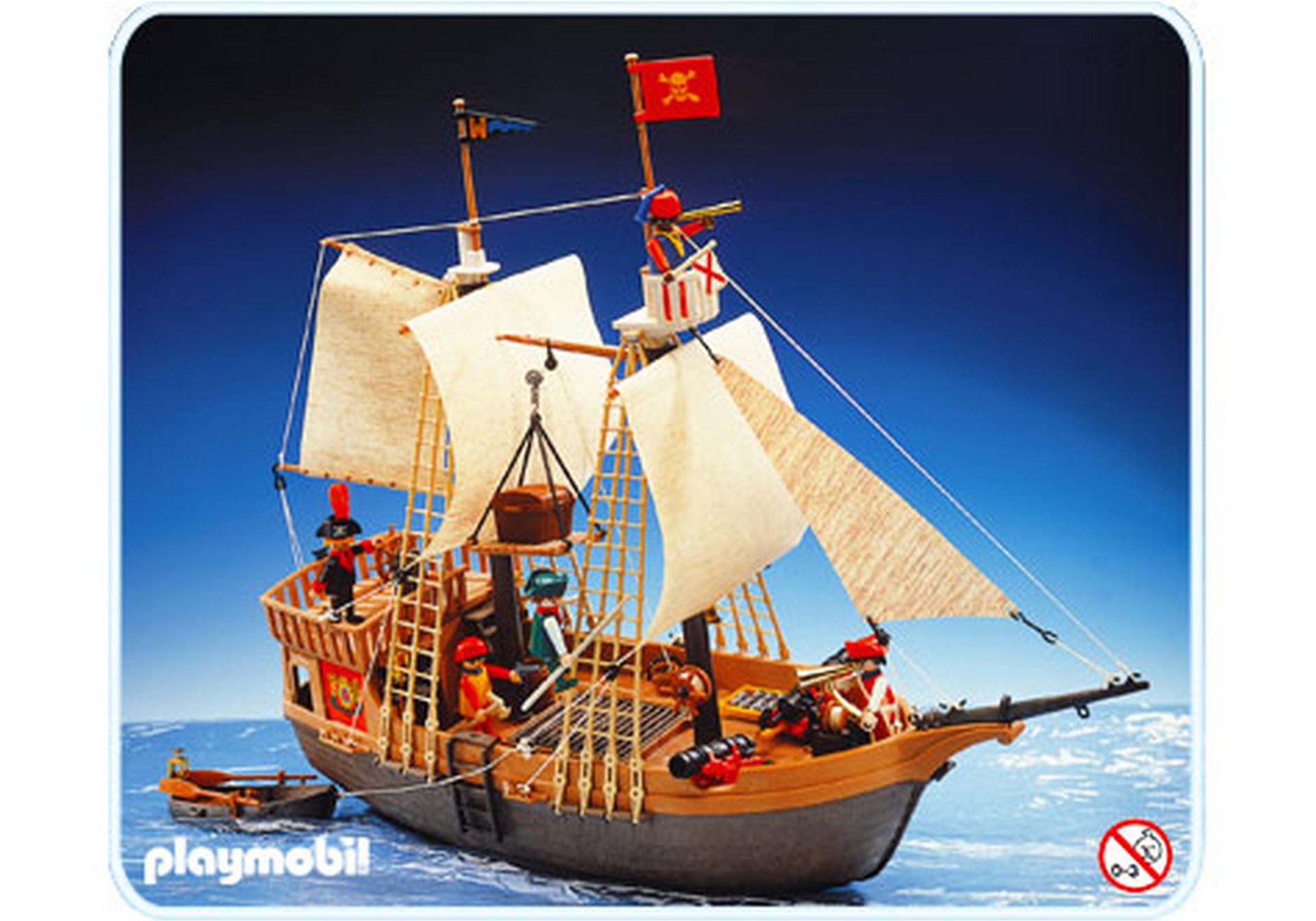 Playmobil Mastkorb Krähennest braun  altes Klicky Piratenschiff 3750 3550 