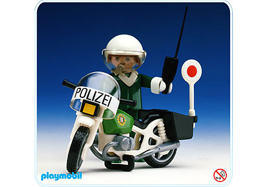 3564-A Polizist-Motorrad detail image 1