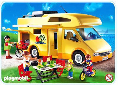 playmobil famille camping car