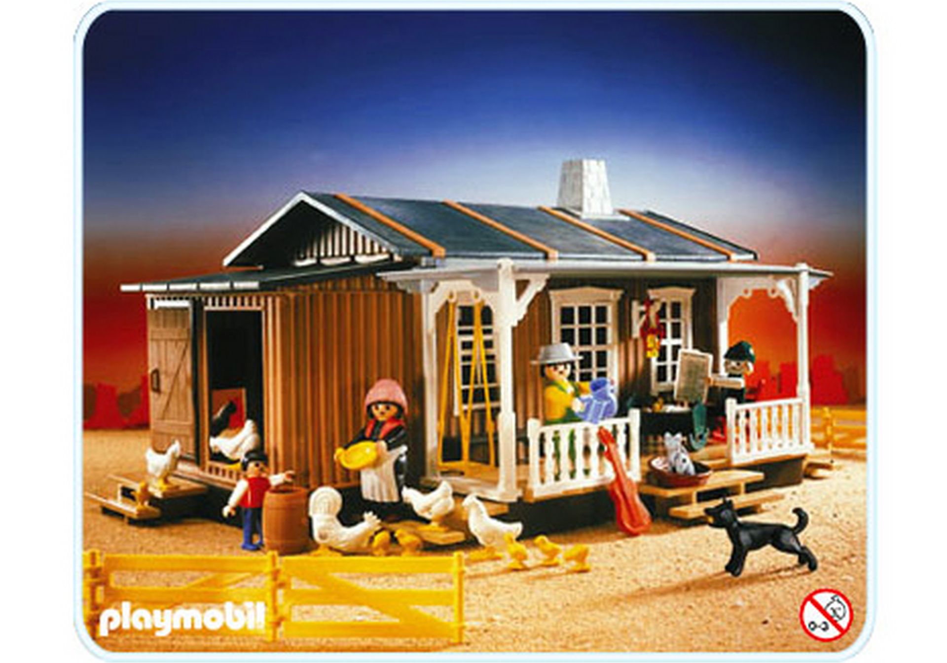 Playmobil 3769 3770 Western Gare Ferme Ranch Décoration Coin Equerre BA116 