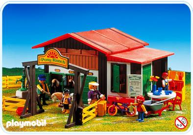 playmobil ranch poney