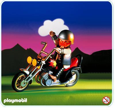 playmobil motard