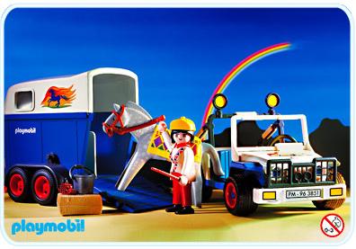 Playmobil Cuisine Playmobil 3249 Cavaliu00e8re Avec Jeep, Van Et