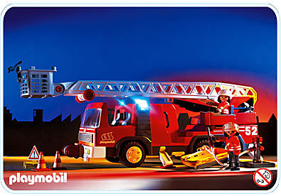 3879-A Pompiers / camion grande échelle detail image 1