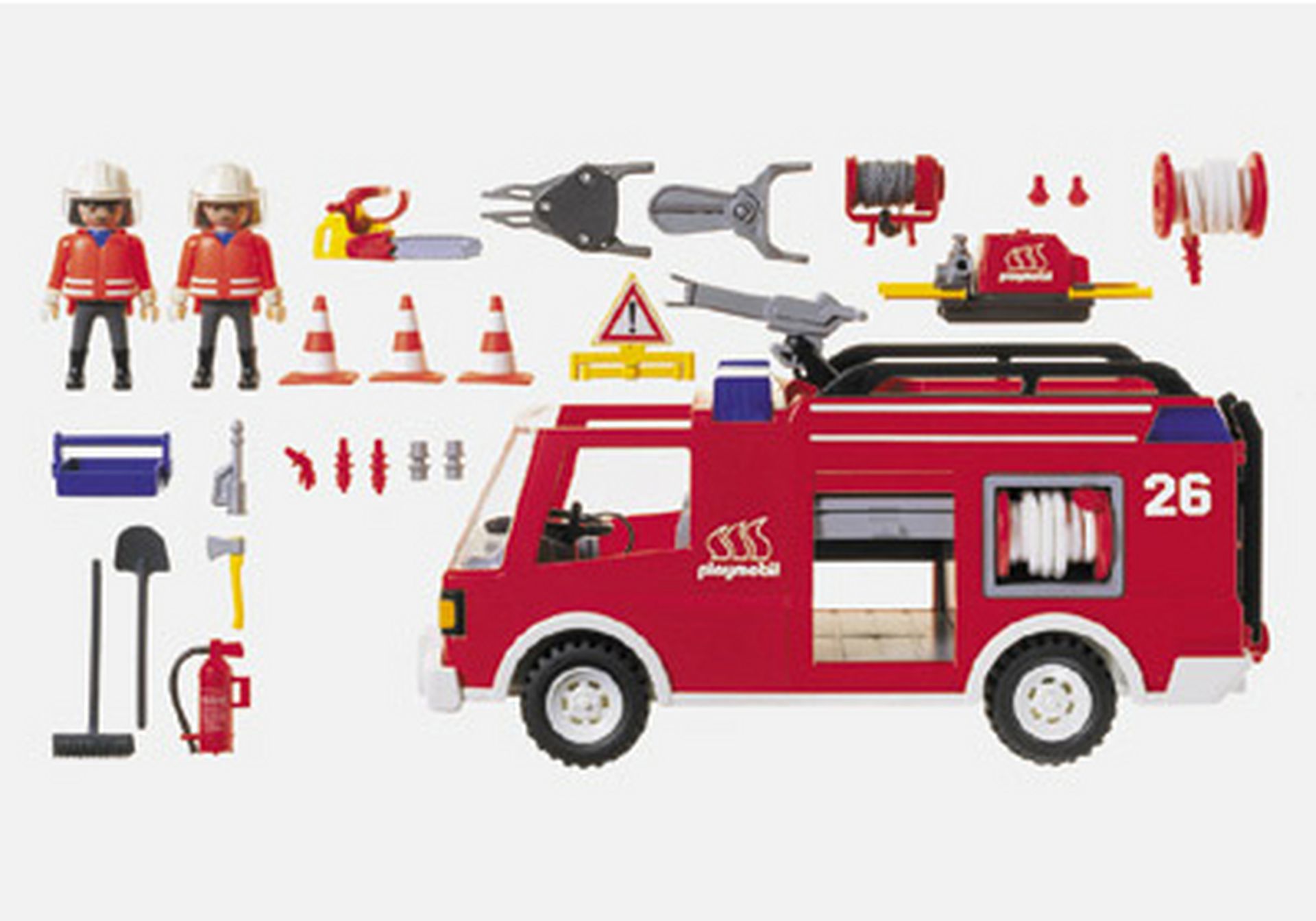 Playmobil 3880 Feuerwehrlöschfahrzeug Ersatzteile 