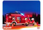 Playmobil Feuerwehrauto 3880 Halter schwarz für Radachse   Ersatzteil 