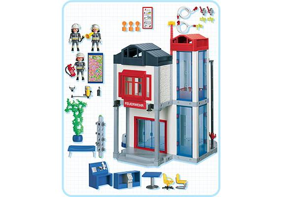 station pompier playmobil