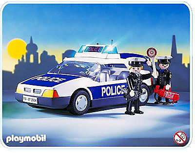 3904-A Policiers/voiture de police detail image 1