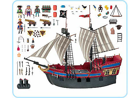3940-A Grosses Piratenflaggschiff detail image 2
