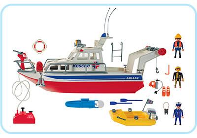playmobil ariane rescue boat