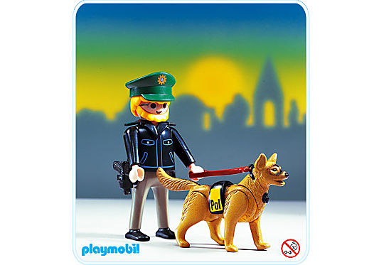 3984-A Polizist/Spürhund detail image 1