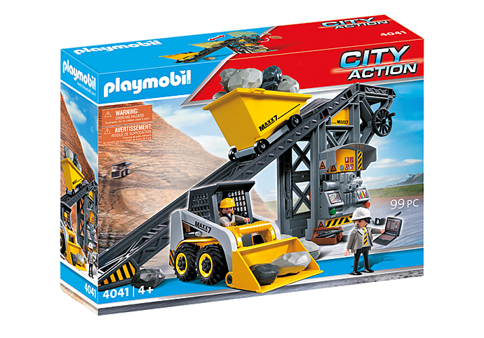 Load up fun with the PLAYMOBIL Conveyor Belt