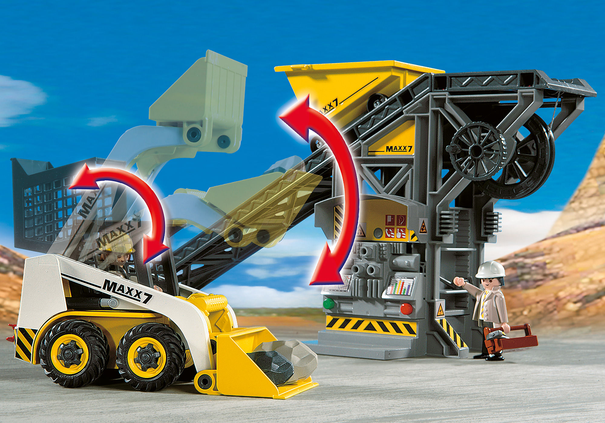 Conveyor with Mini Excavator - 4041