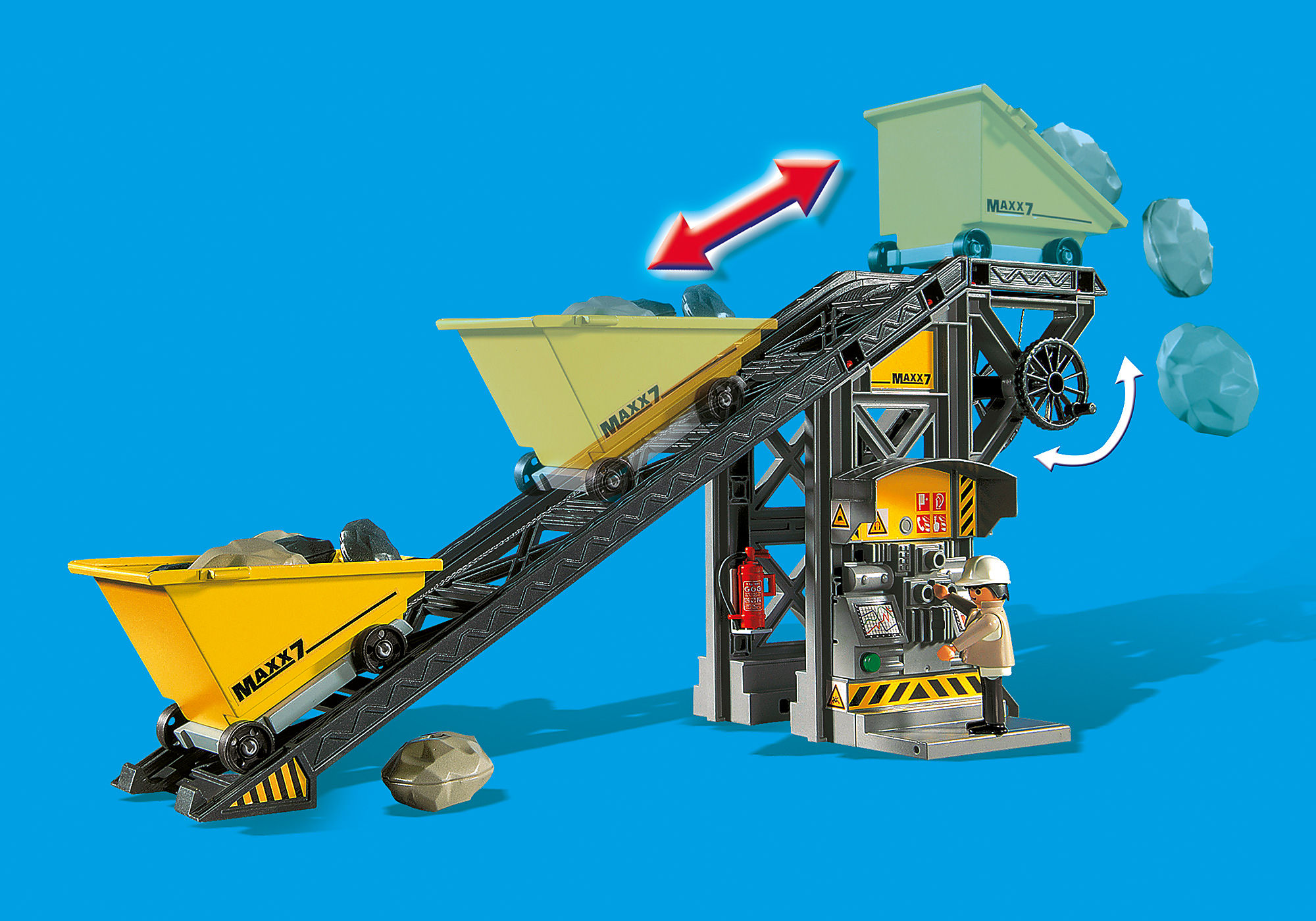 Conveyor with Mini Excavator - 4041