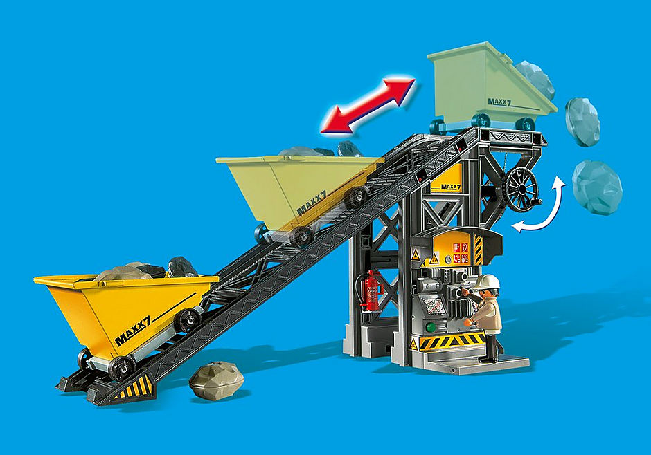 4041 Conveyor Belt with Mini Excavator detail image 8
