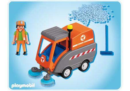 Agent avec balayeuse aspiratrice - 4045-A - PLAYMOBIL® France