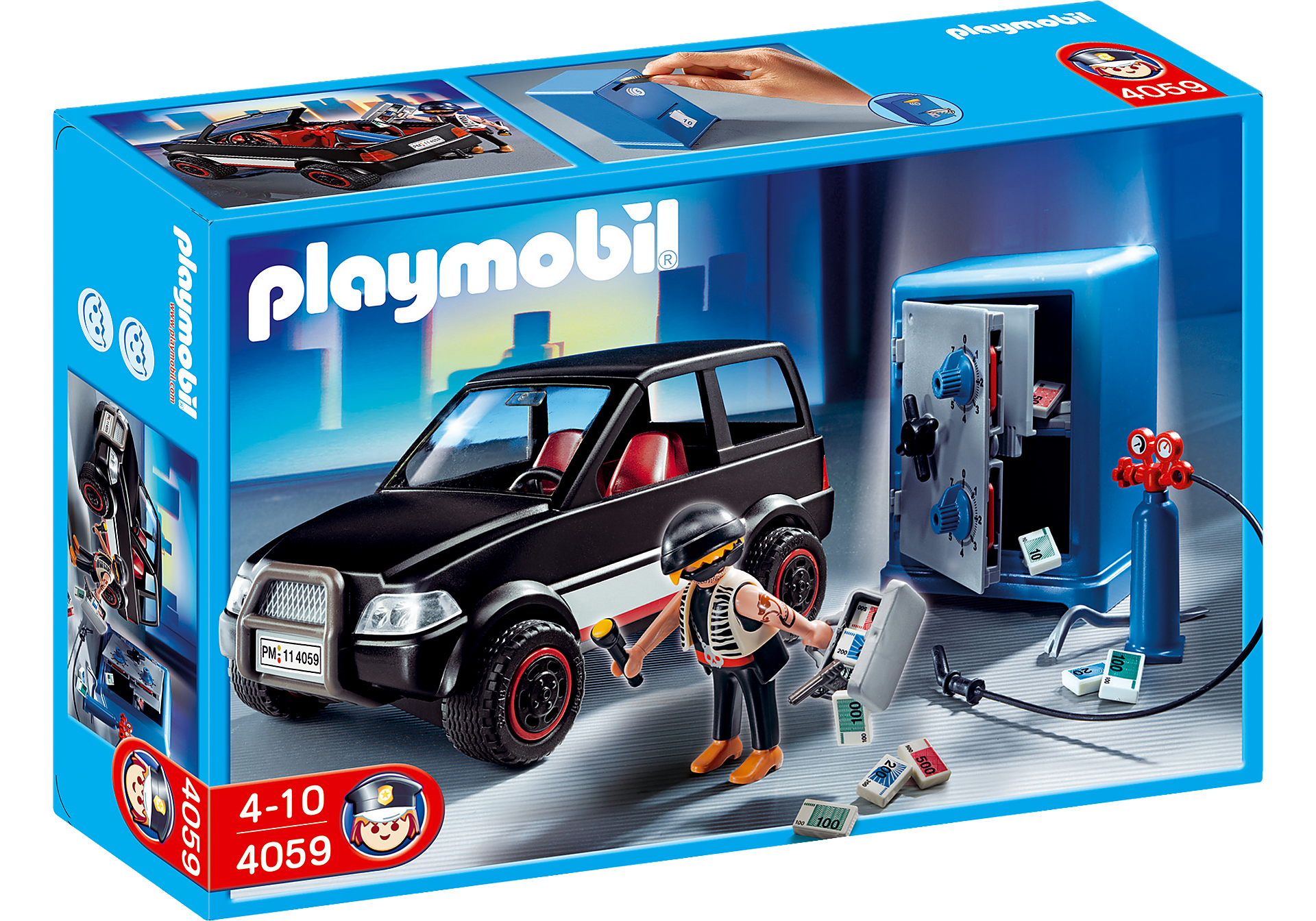 Voiture Et Cambrioleur De Coffre Fort 4059 Playmobil France