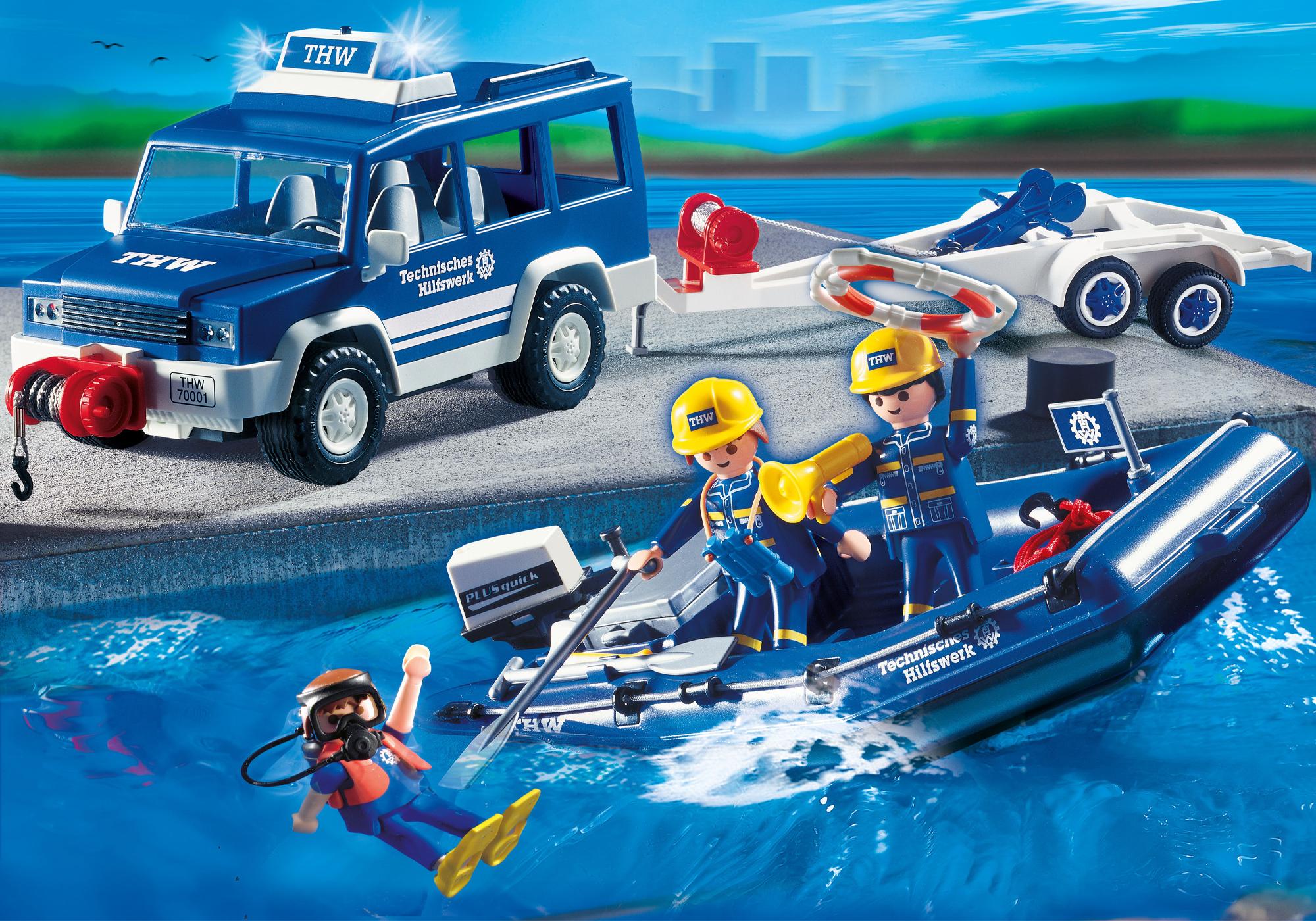 playmobil rescue boat